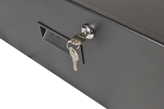 Metal Rack Drawers for Data Racks & Flight Cases with Lock 255mm Deep